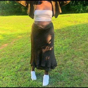 Ralph Lauren Silk Midi Skirt